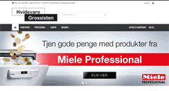 Desktop Screenshot of hvidevaregrossisten.dk